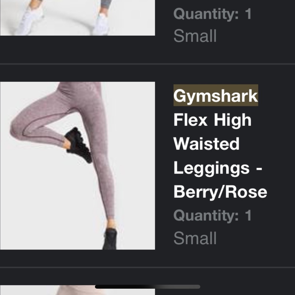 Gymshark high waisted flex leggings